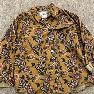 Zara Multicolor Floral Shirt